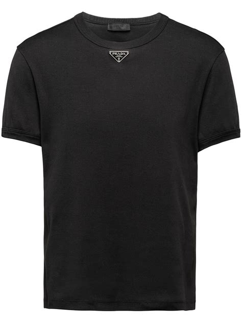 prada black tee shirt|prada men' s t shirts.